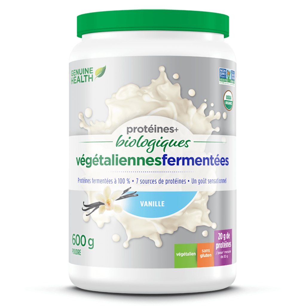 Protéines+ Végétaliennes Fermentées Bio Vanille Genuine Health - La Boite à Grains