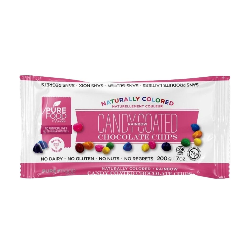 pépites de chocolat enrobé de bonbons arc-en-ciel Pure Food - La Boite à Grains