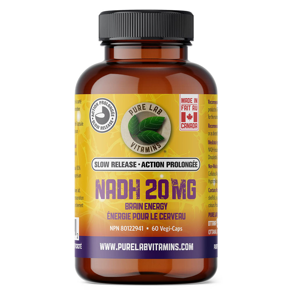 pure lab vitamins nadh 20 mg action prolongée - La Boite à Grains