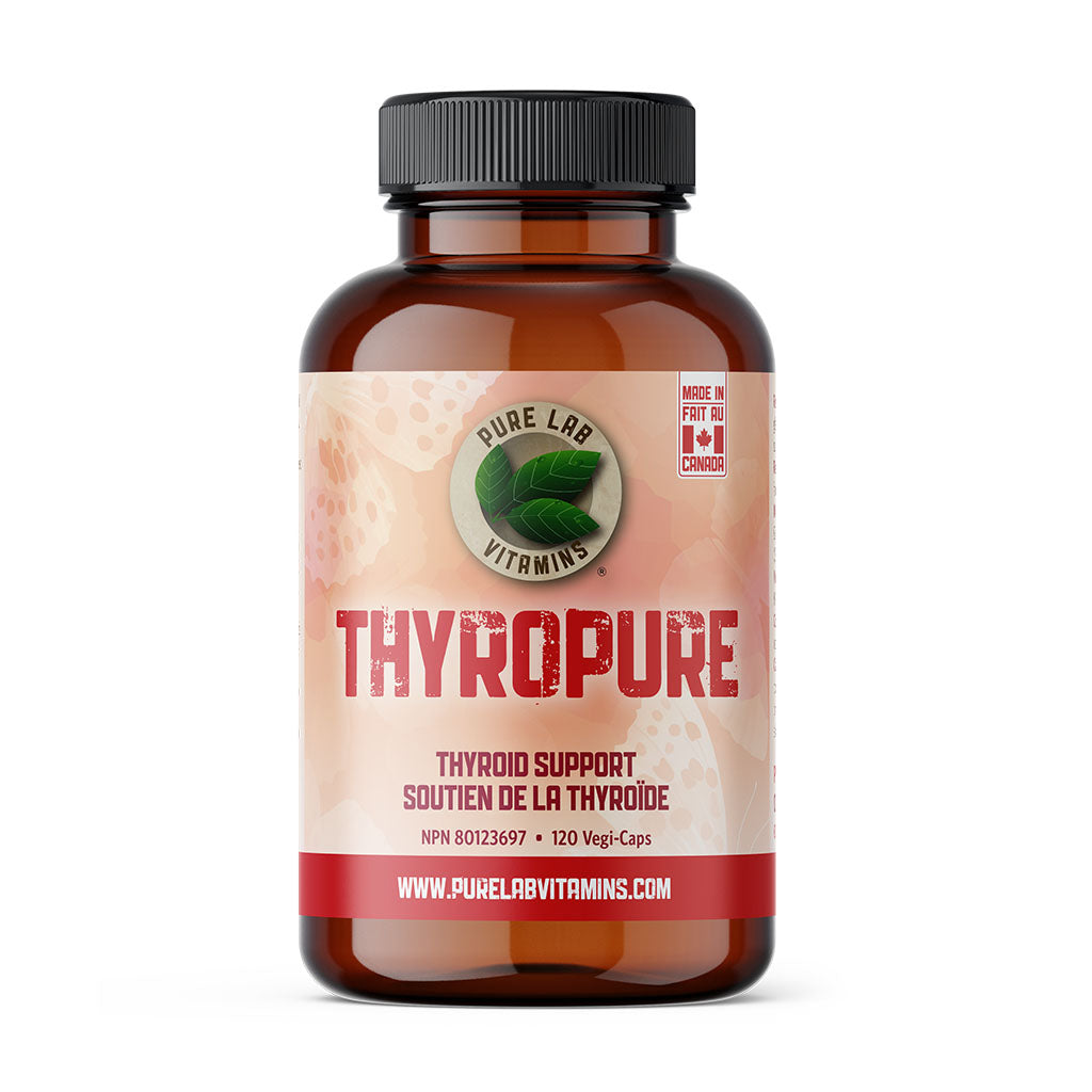 pure lab vitamins thyropure soutien de la thyroïde 120 vegi caps