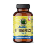 pure lab vitamins vitamine d3 végane 2500 ui 120 capsules végétales