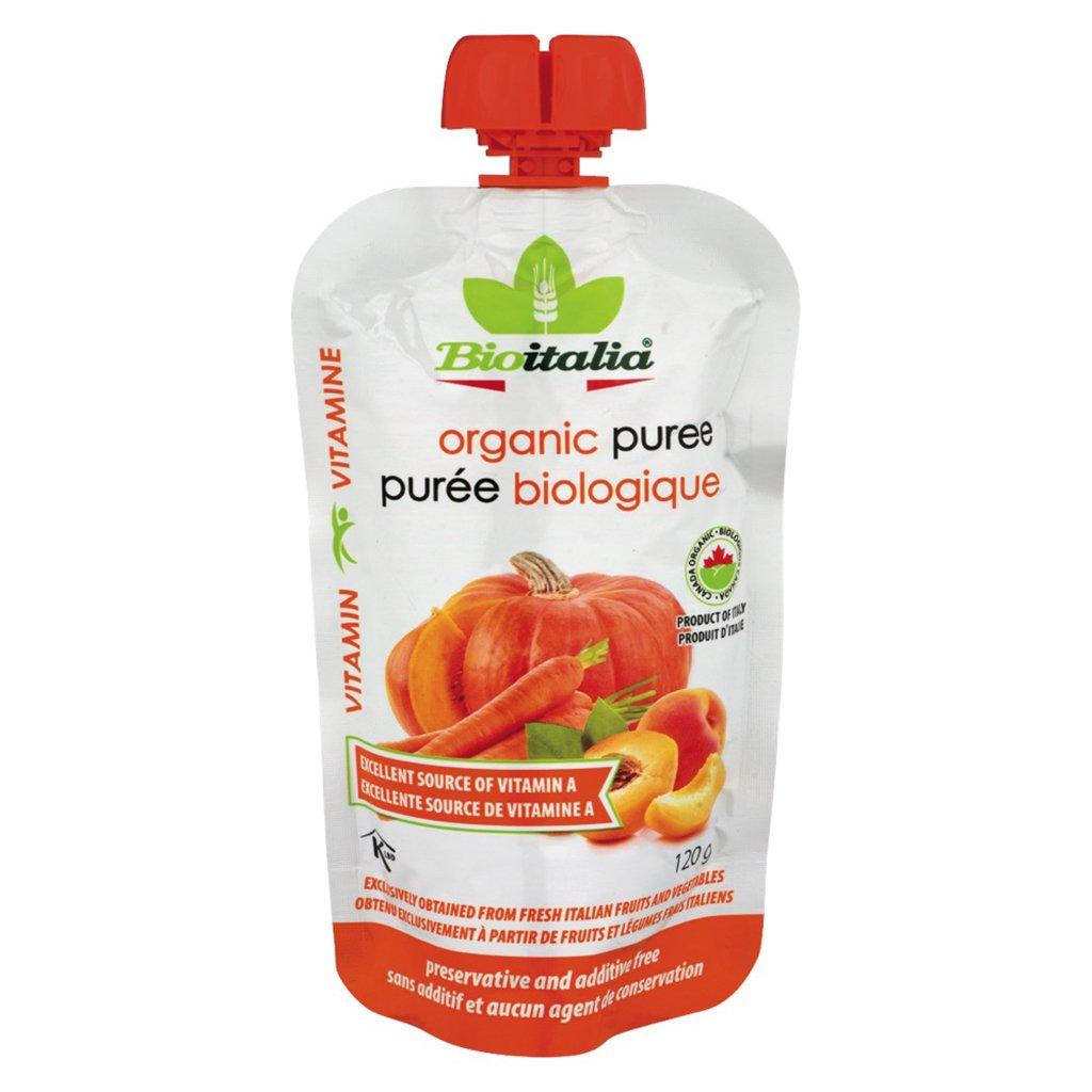 Purée Biologique Carotte, Abricot & Citrouille Bioitalia - La Boite à Grains