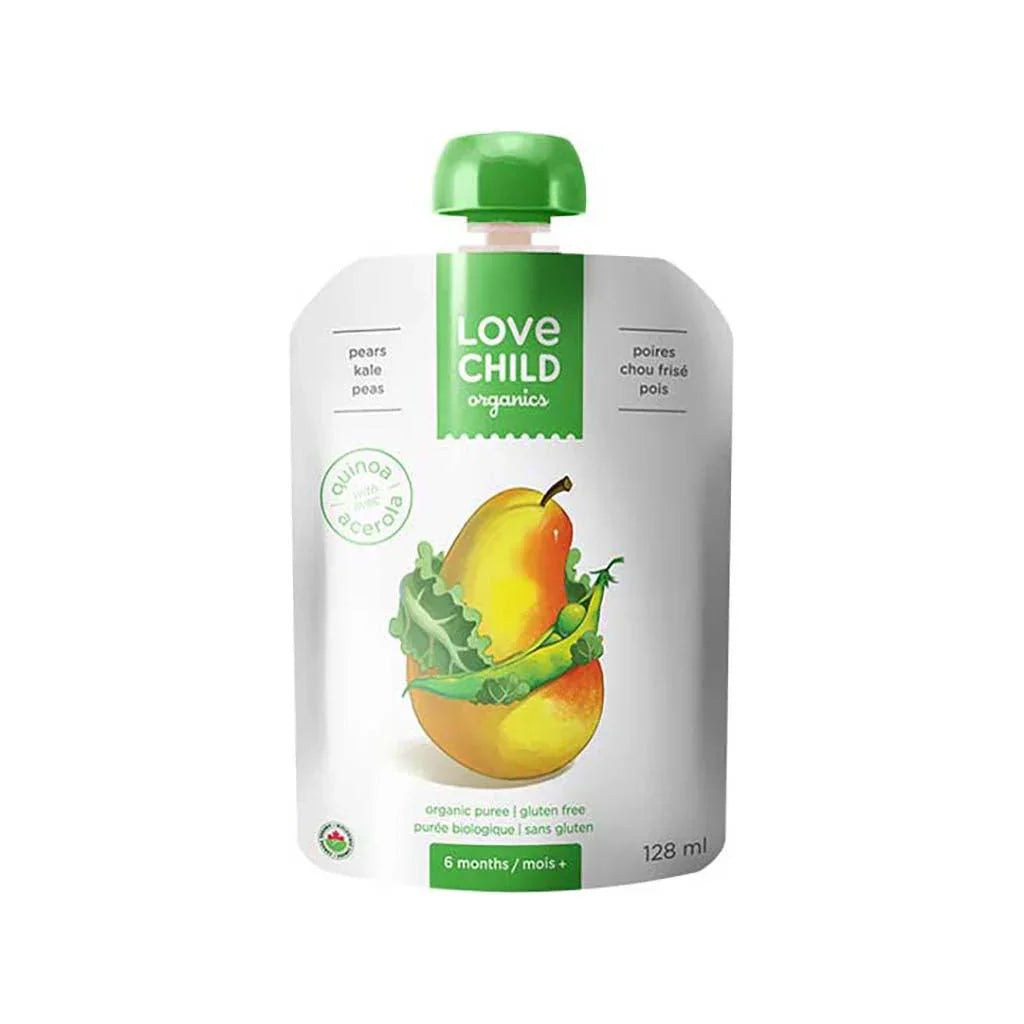 Puree Pears Kale Peas Love Child Organics - La Boite à Grains