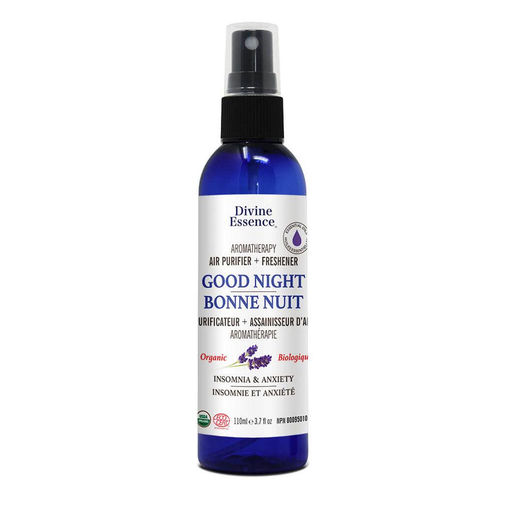 Purificateur + Assainisseur d'Air Bonne Nuit Biologique Divine Essence - La Boite à Grains