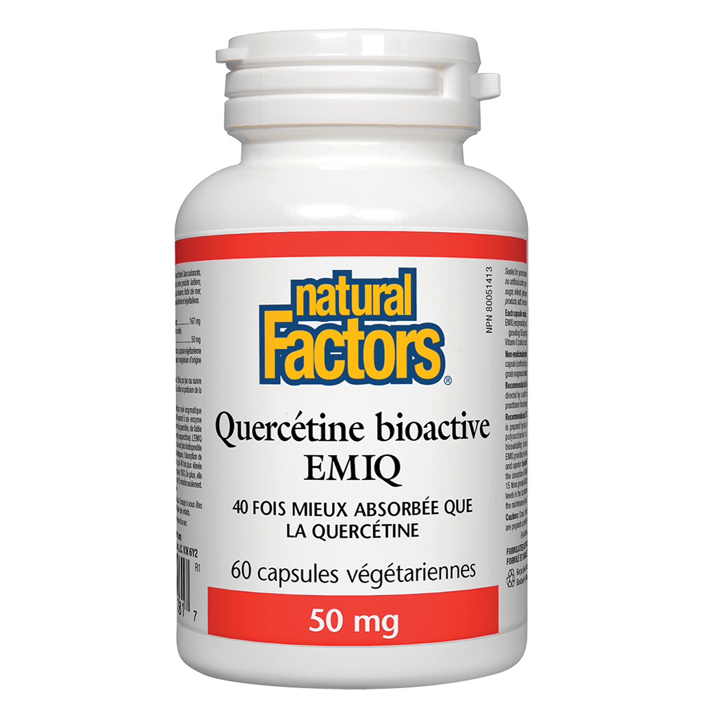 Quercétine Bioactive EMIQ Natural Factors - La Boite à Grains