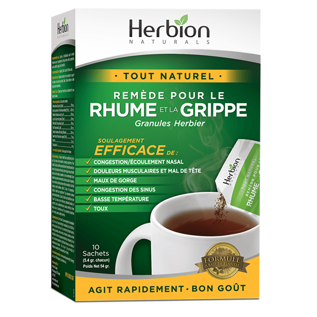Remède pour le Rhume & la Grippe Tout Naturel Herbion - La Boite à Grains