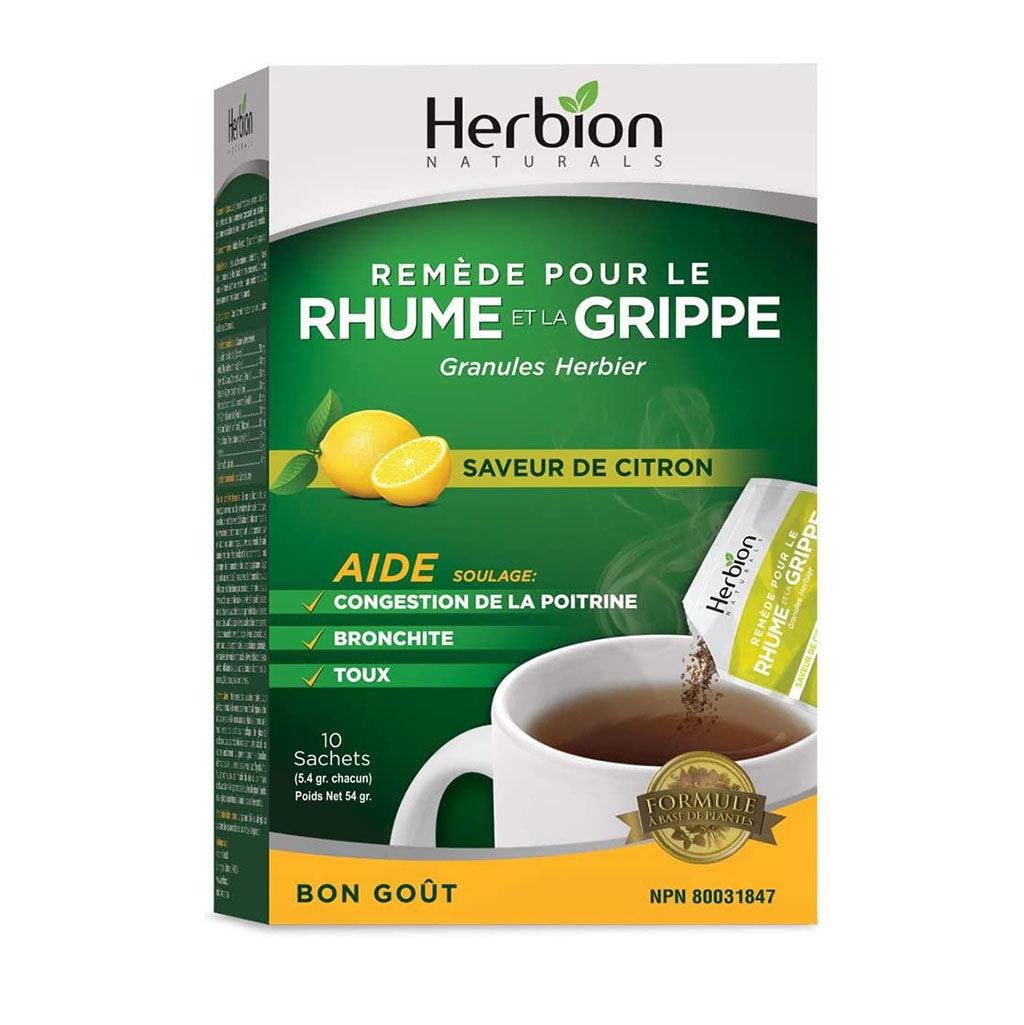 Remède pour le Rhume et la Grippe Saveur de Citron Herbion - La Boite à Grains