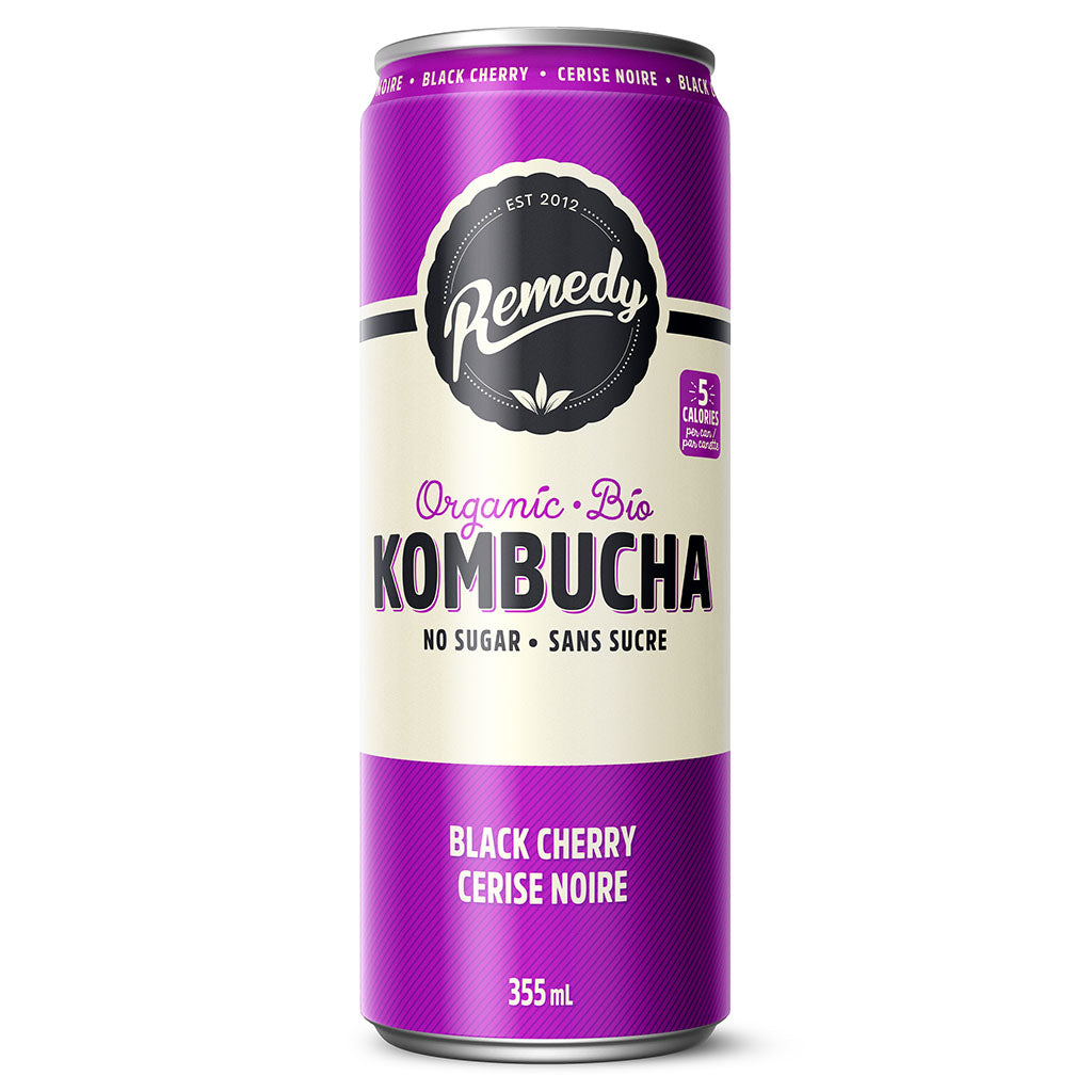 kombucha cerise noire Remedy - La Boite à Grains