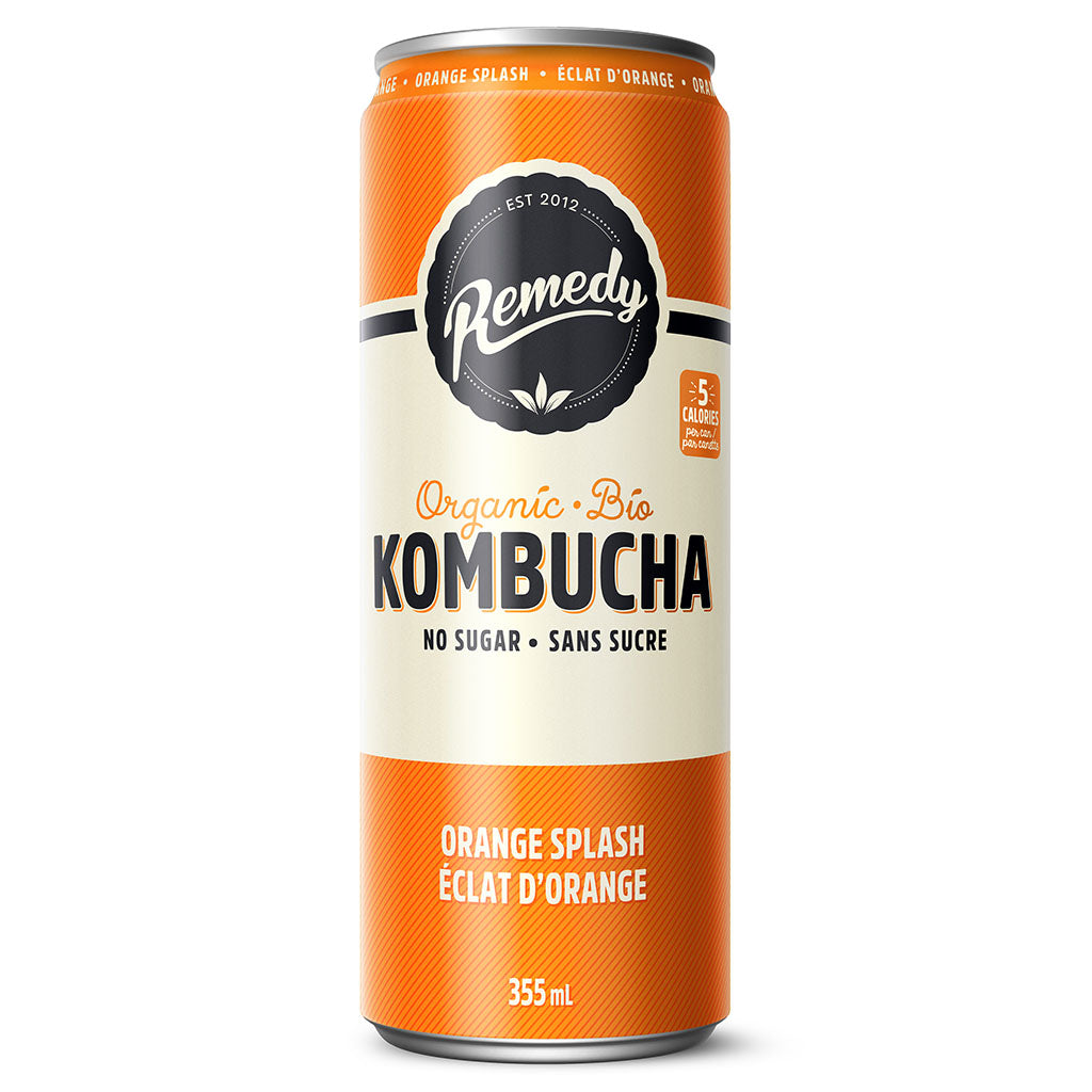 kombucha éclat d'orange bio Remedy - La Boite à Grains