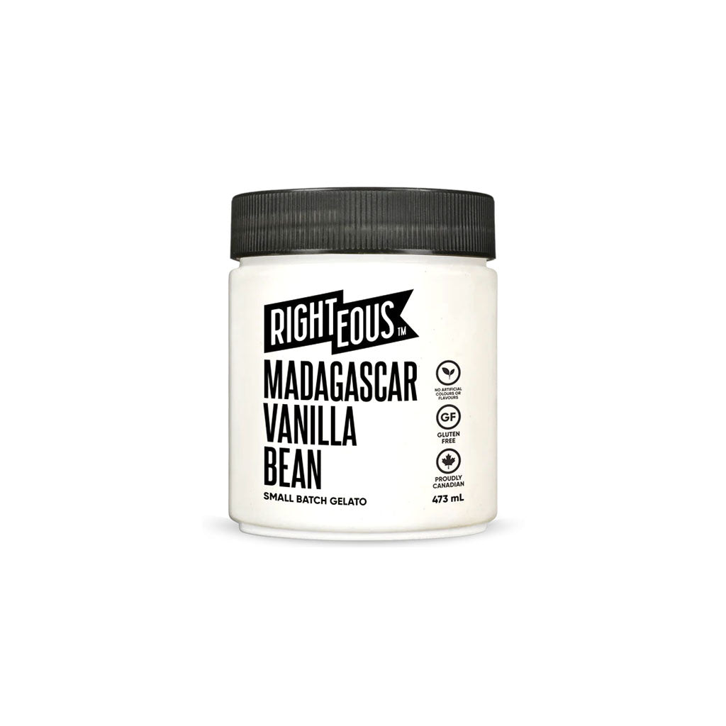 righteous gelato vanille de madagascar 473 ml - La Boite à Grains