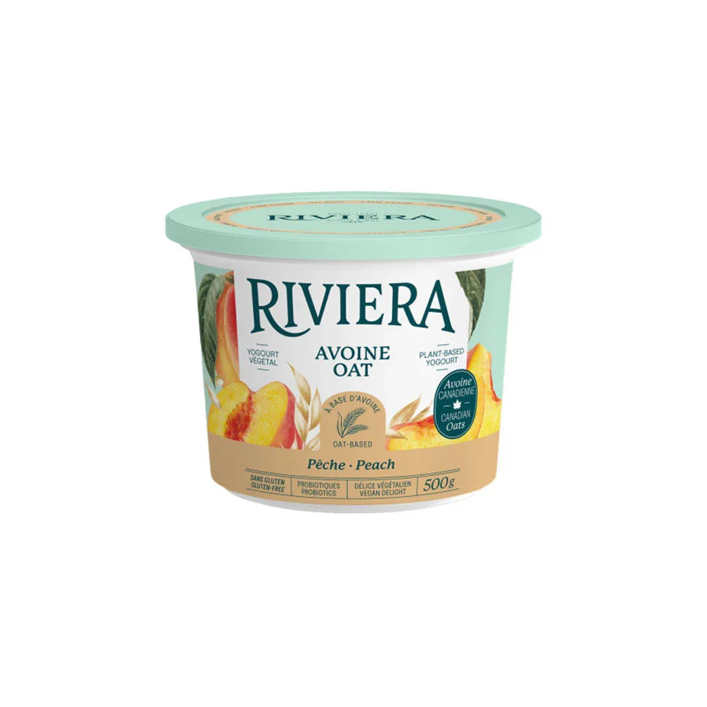 Yogourt Végétal à l'Avoine Pêche Riviera - La Boite à Grains