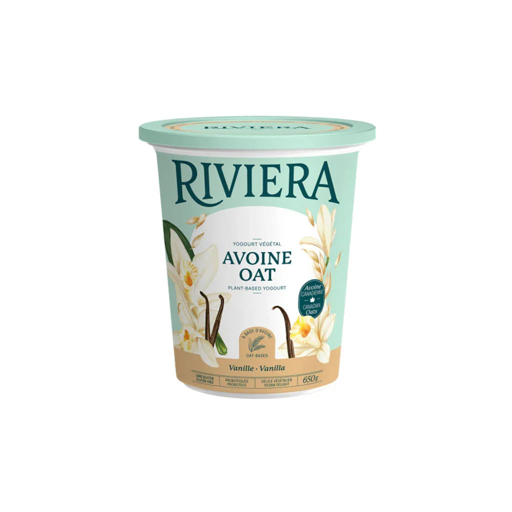 Yogourt Végétal Avoine Vanille Riviera - La Boite à Grains
