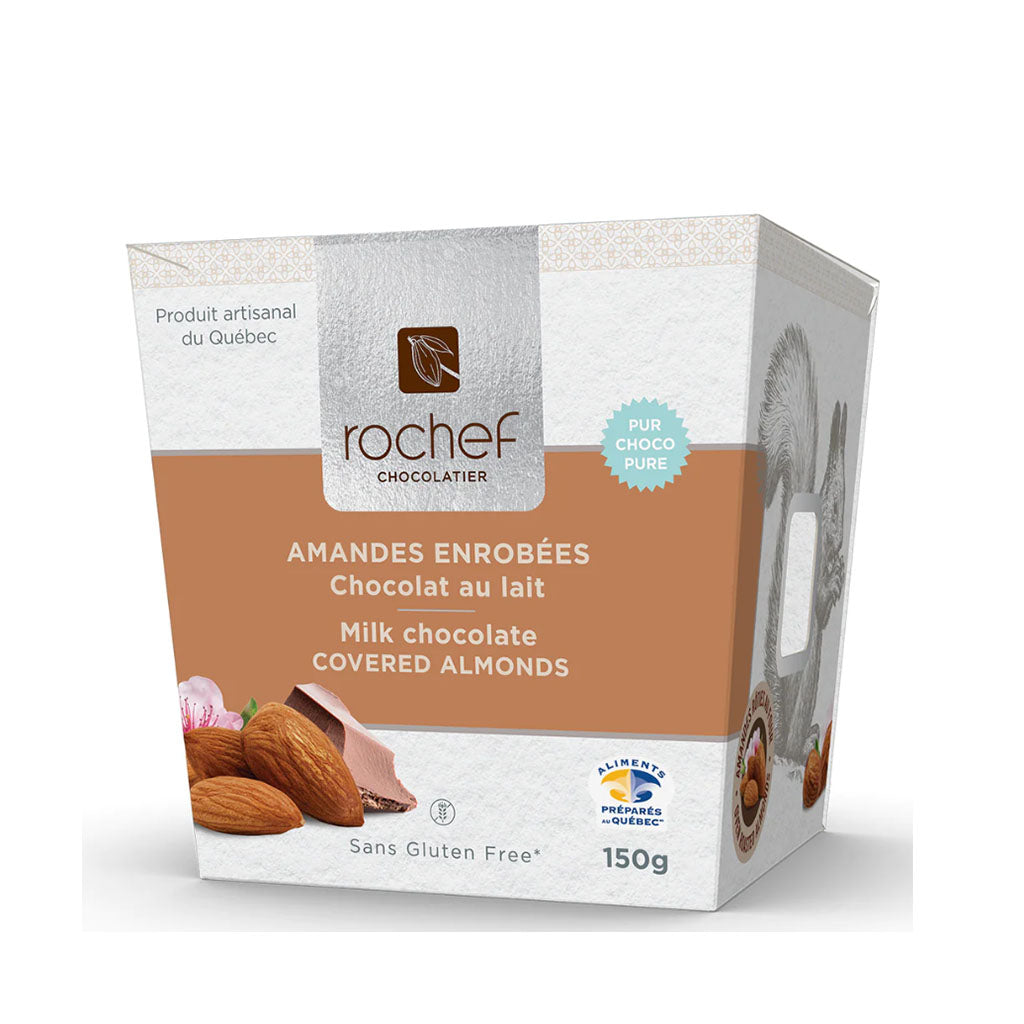 rochef chocolatier amandes enrobées chocolat au lait 150 g