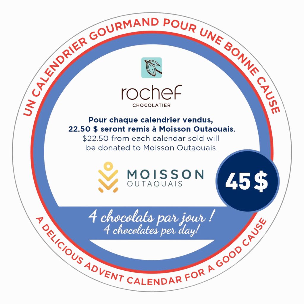 calendrier de l'avent Rochef Chocolatier - La Boite à Grains