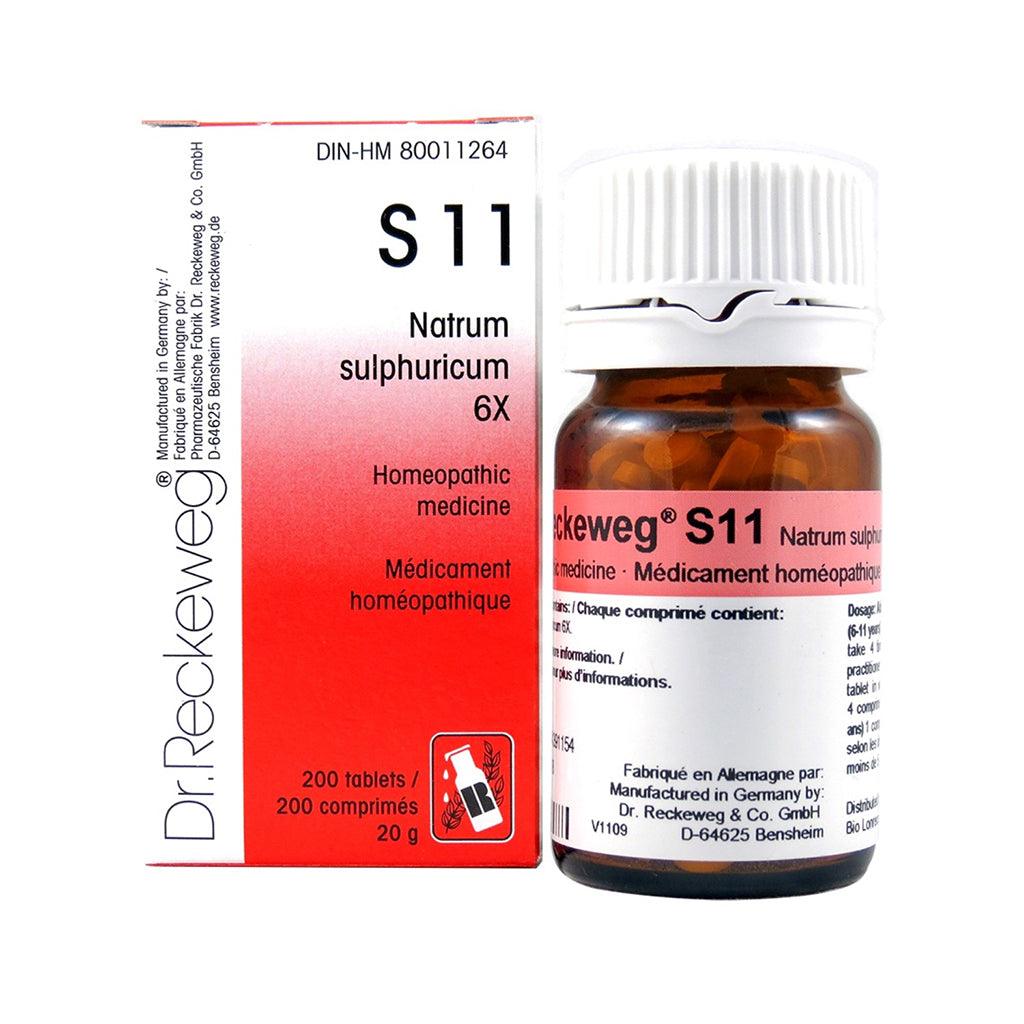 S11 Natrum Sulphuricum Dr. Reckeweg - La Boite à Grains