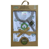 Sac de Nuit Bébé Coton Biologique Certifié Onyx + Green - La Boite à Grains