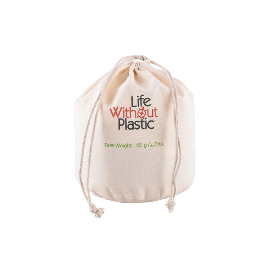 Sac de Vrac pour la Farine en Coton Biologique Grand Life Without Plastic - La Boite à Grains