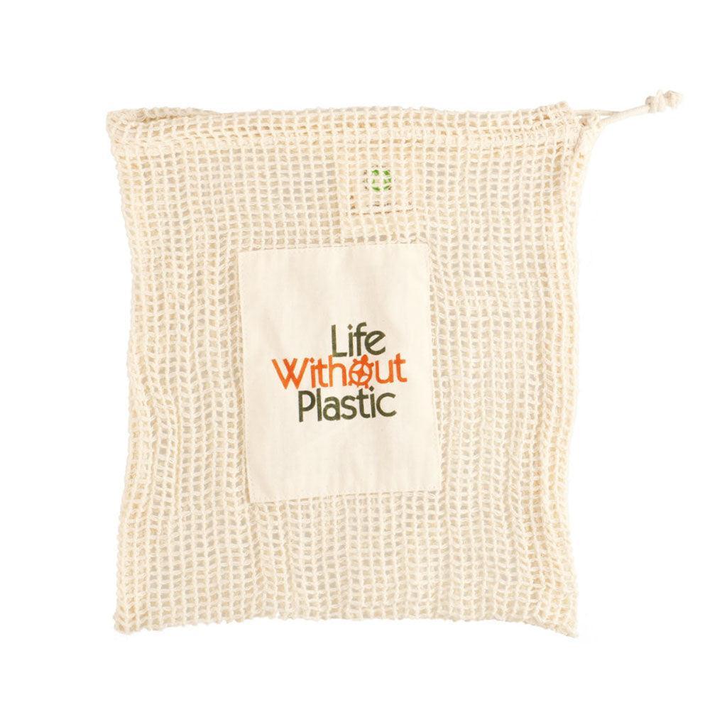 Life Without Plastic Medium Organic Cotton Mesh Bag - La Boite à Grains
