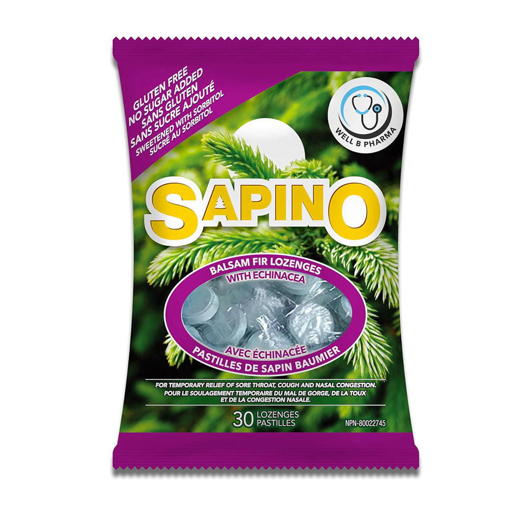 pastilles de sapin baumier avec échinacée Sapino - La Boite à Grains
