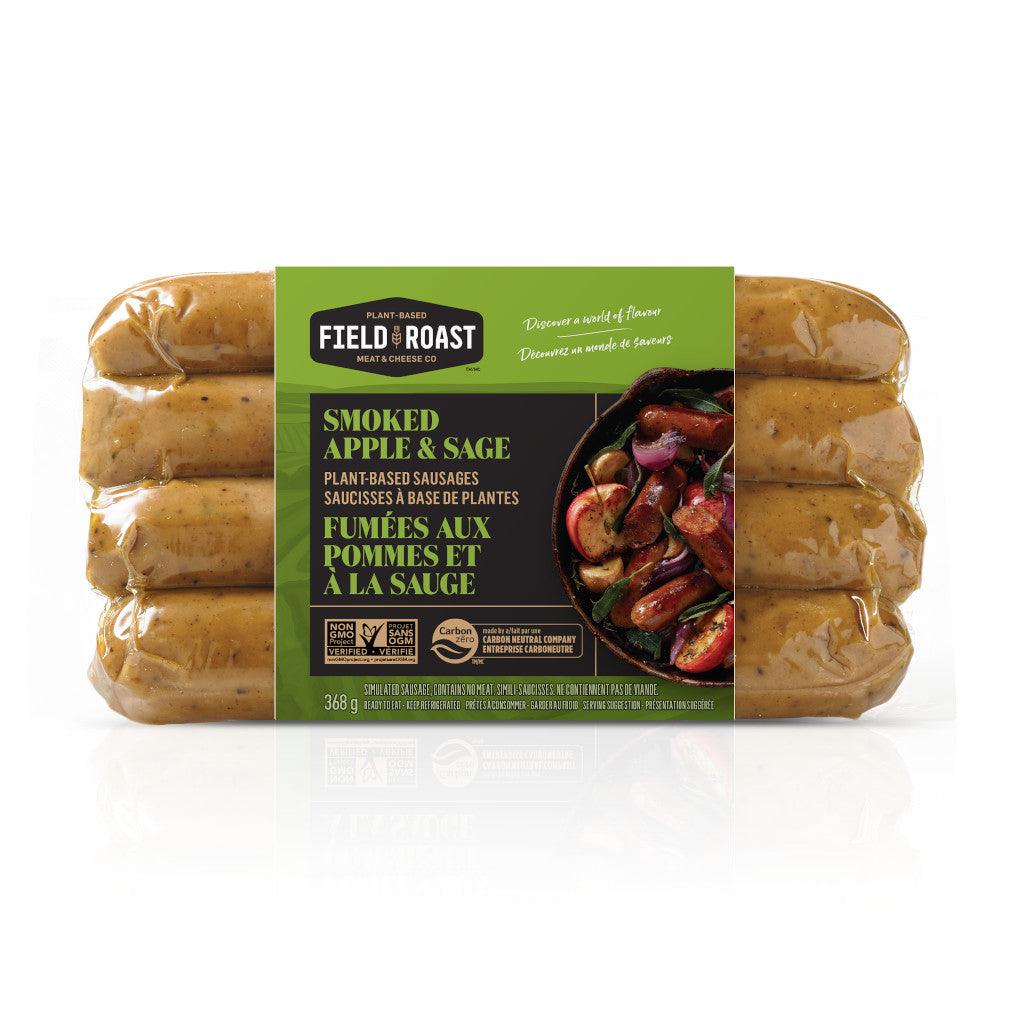 Saucisses à Base de Plantes Fumées aux Pommes et à la Sauge Field Roast - La Boite à Grains
