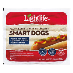 Saucisses Fumées Végétaliennes Smart Dogs LightLife - La Boite à Grains