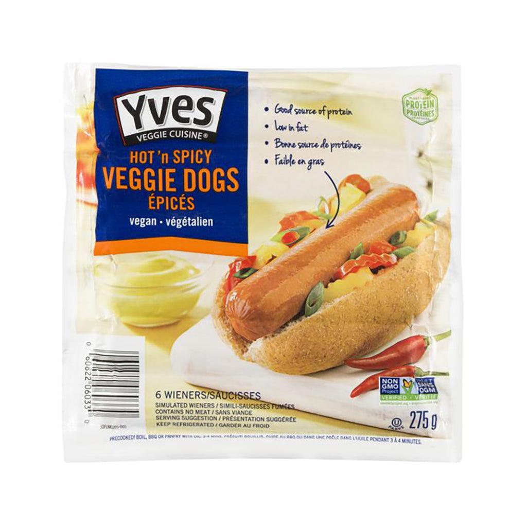Saucisses Végétaliennes Veggie Dogs Épicées Yves Veggie Cuisine - La Boite à Grains
