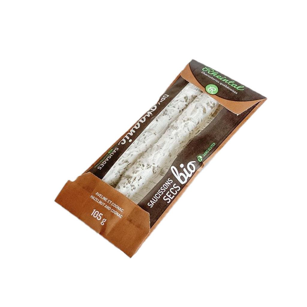Saucisson Sec Aveline et Cognac Biologique Rheintal - La Boite à Grains