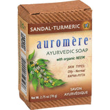 Savon Ayurvédique Santal Curcuma Auromère - La Boite à Grains