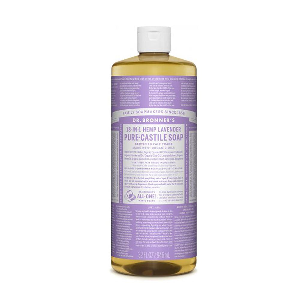 Savon de Castille Pur Liquide - Lavande Dr. Bronner's - La Boite à Grains