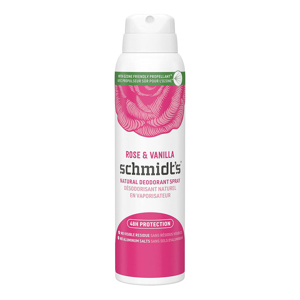 schmidt's déodorant naturel vaporisateur rose vanille - La Boite à Grains