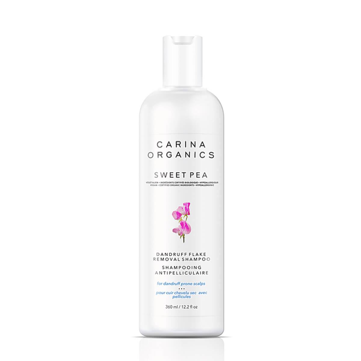 Shampooing Antipelliculaire Sweet Pea Carina Organics - La Boite à Grains
