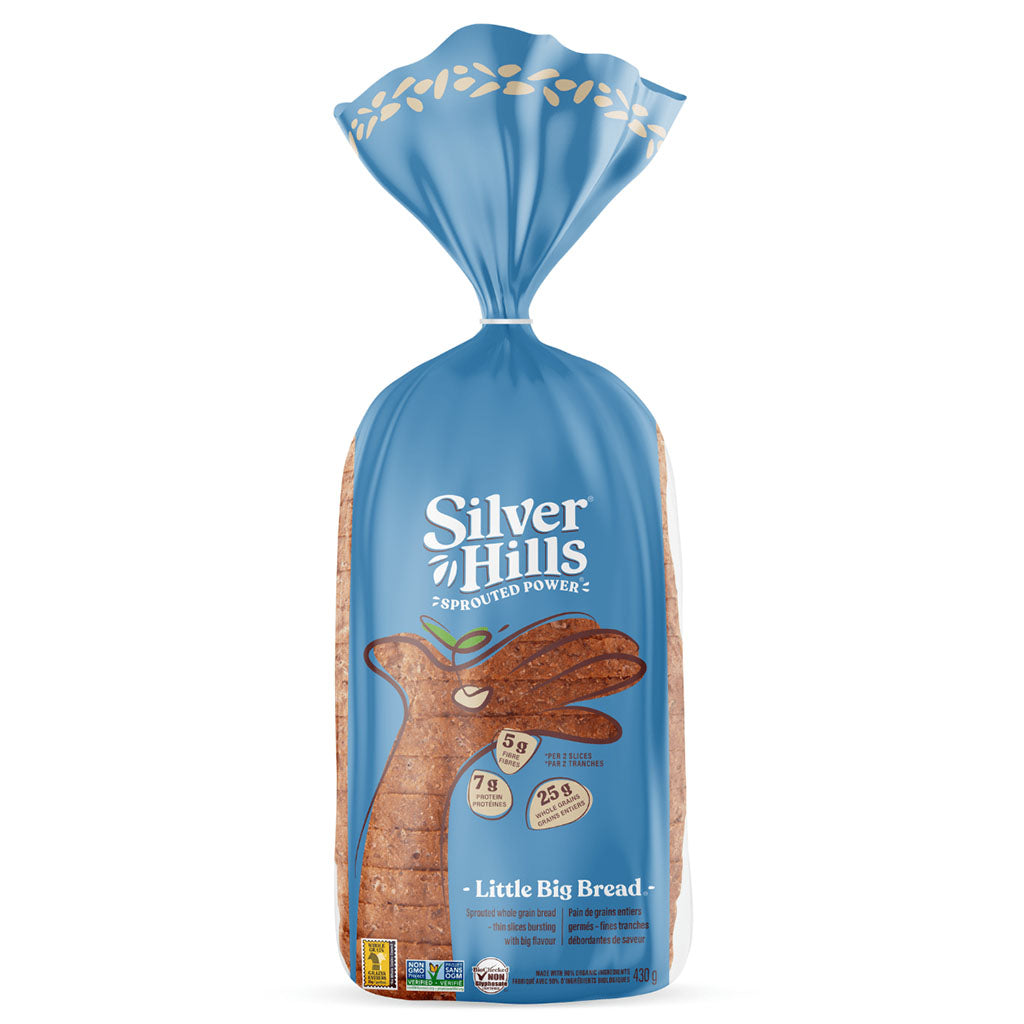 silver hills sprouted power pain little big bread biologique 430 g - La Boite à Grains