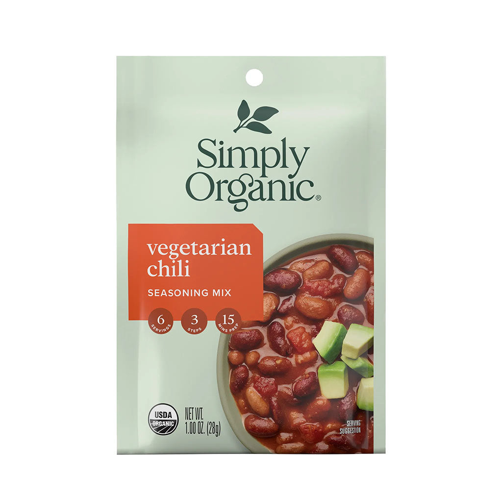 assaisonnement pour chili végétarien biologique Simply Organic - La Boite à Grains