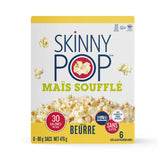 skinnypop maïs soufflé beurre sans gluten 480 g