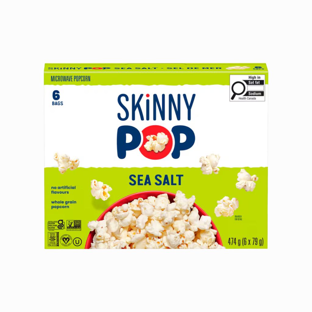 Skinny Pop maïs soufflé sel de mer - La Boite à Grains