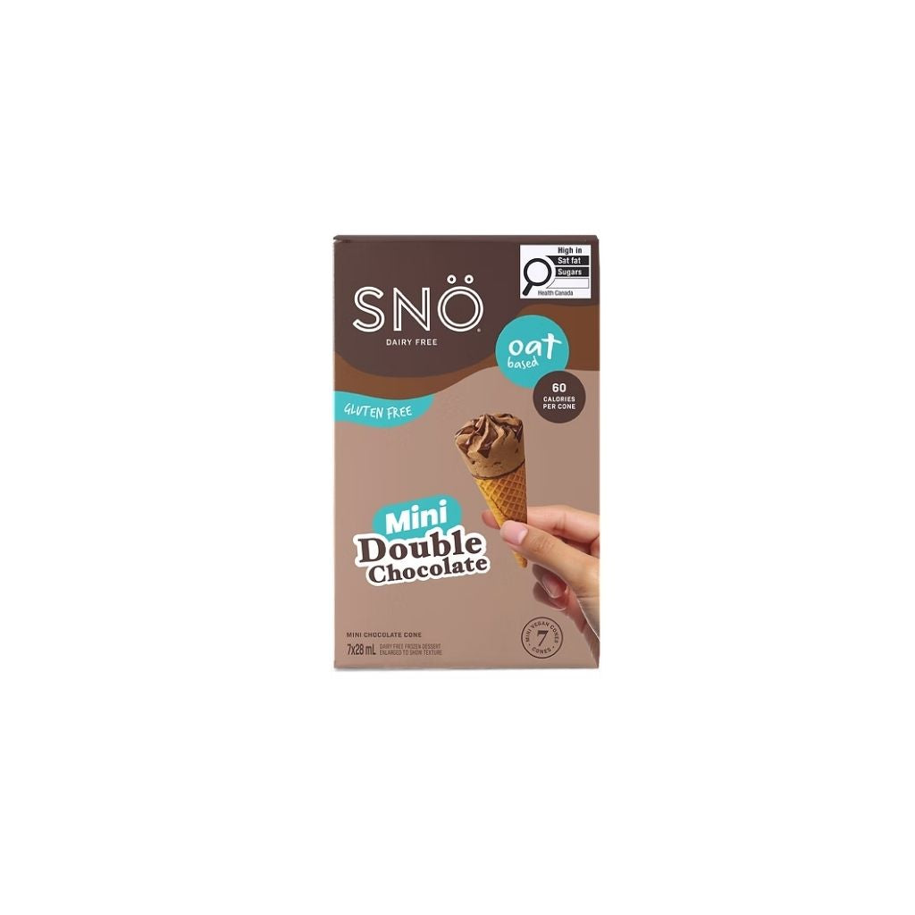 mini double chocolate cones SNÖ - La Boite à Grains