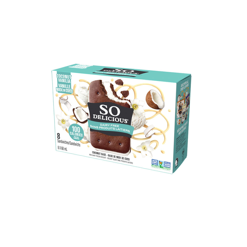So Delicious Vanille Noix de Coco sandwiches glacés - La Boite à Grains