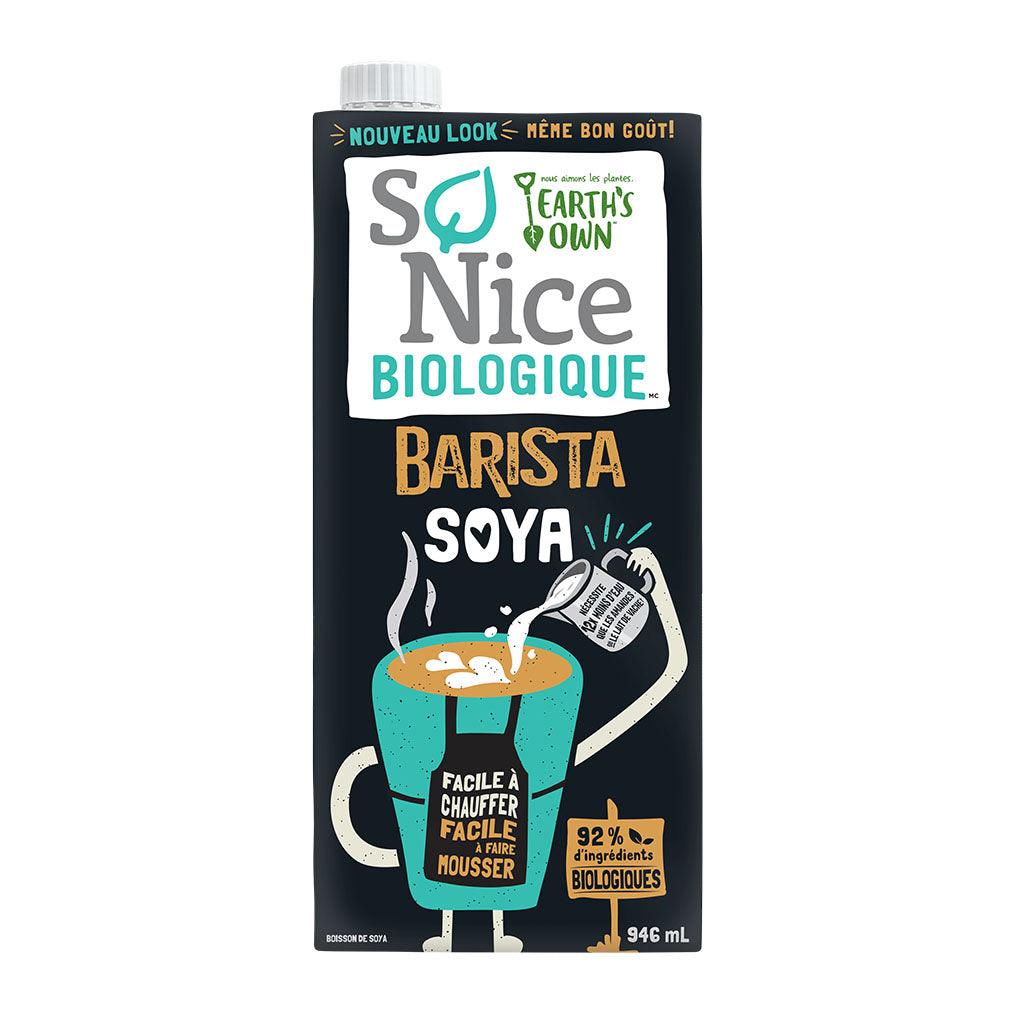 So Nice Barista Soya Biologique Earth's Own - La Boite à Grains