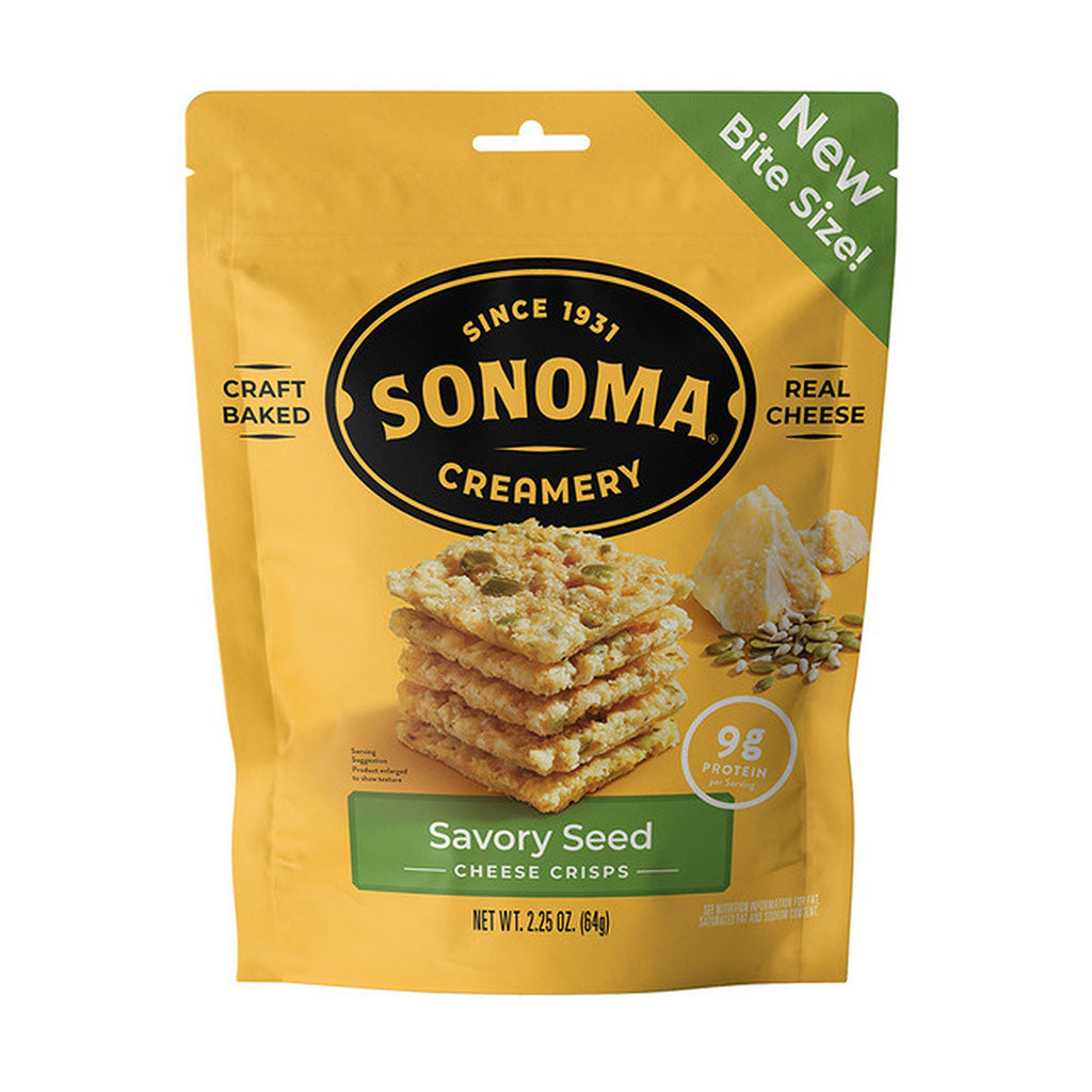 craquelins au fromage et graines savoureuses Sonoma Creamery - La Boite à Grains
