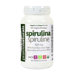 Spiruline Biologique (Comprimés) Prairie Naturals - La Boite à Grains