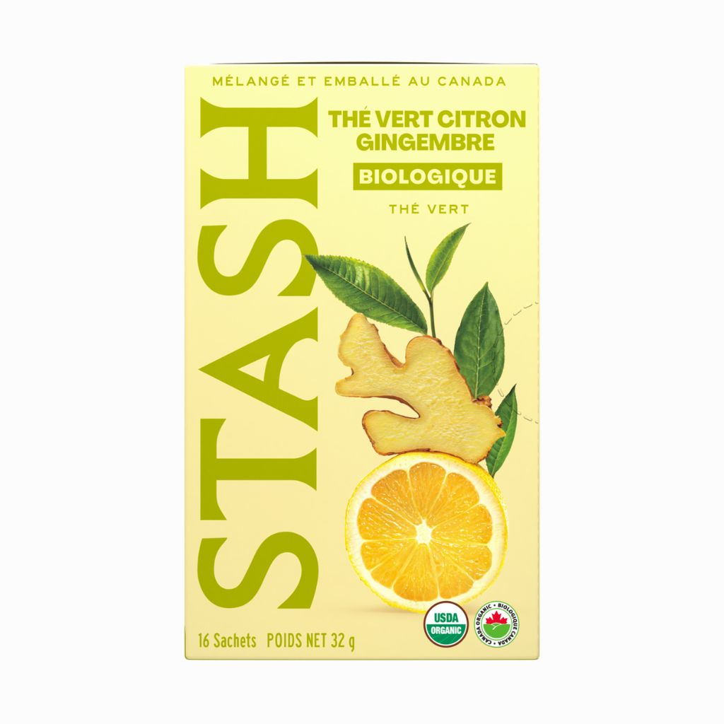 thé vert citron gingembre biologique Stash - La Boite à Grains