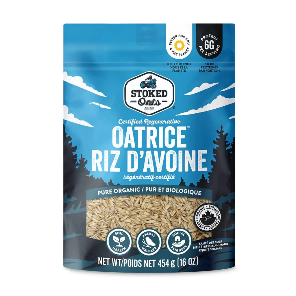 riz d'avoine pur et biologique Stoked Oats  - La Boite à Grains