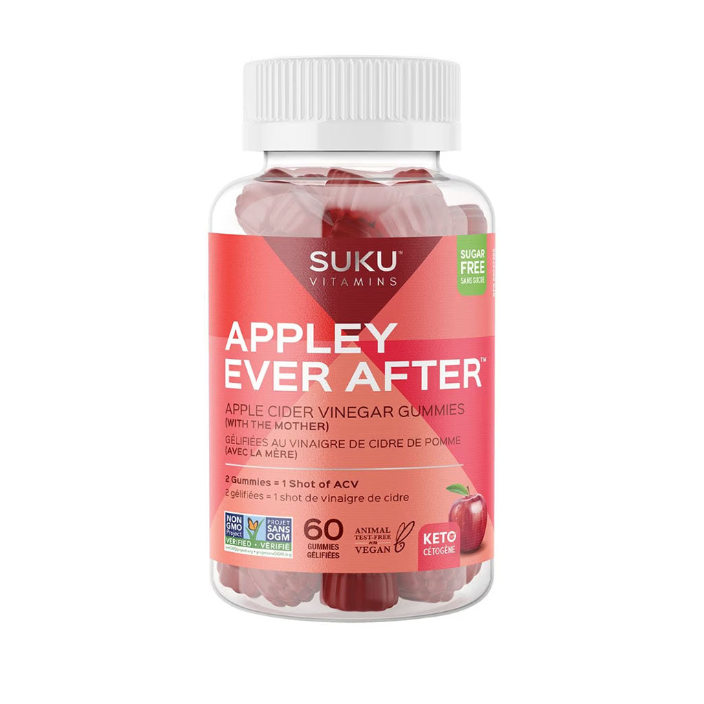suku vitamins appley ever after gélifiés au vinaigre de cidre de pomme 60 gélifiés
