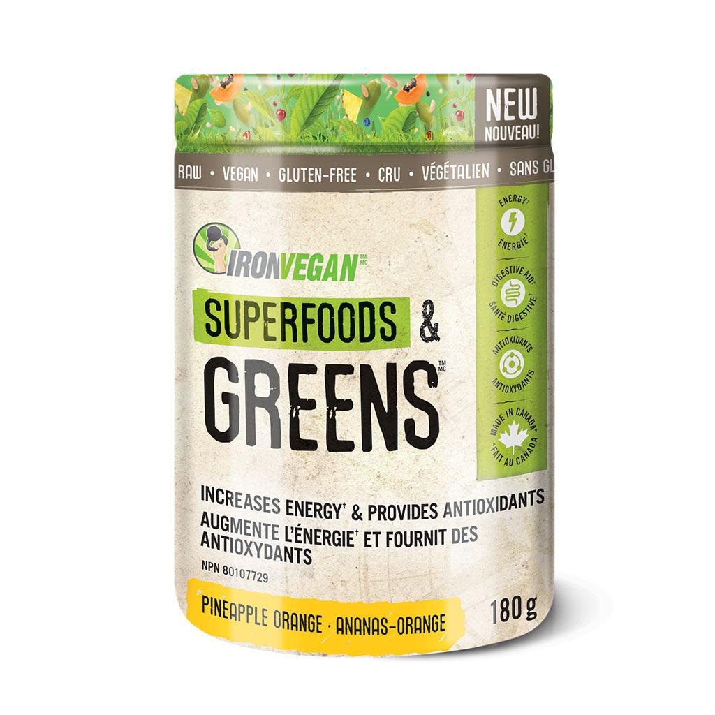 Superfoods & Greens Ananas Orange Iron Vegan - La Boite à Grains