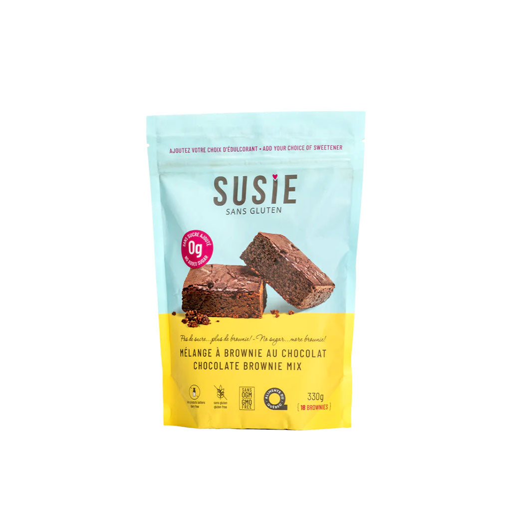 susie sans gluten mélange à brownie au chocolat 330 g