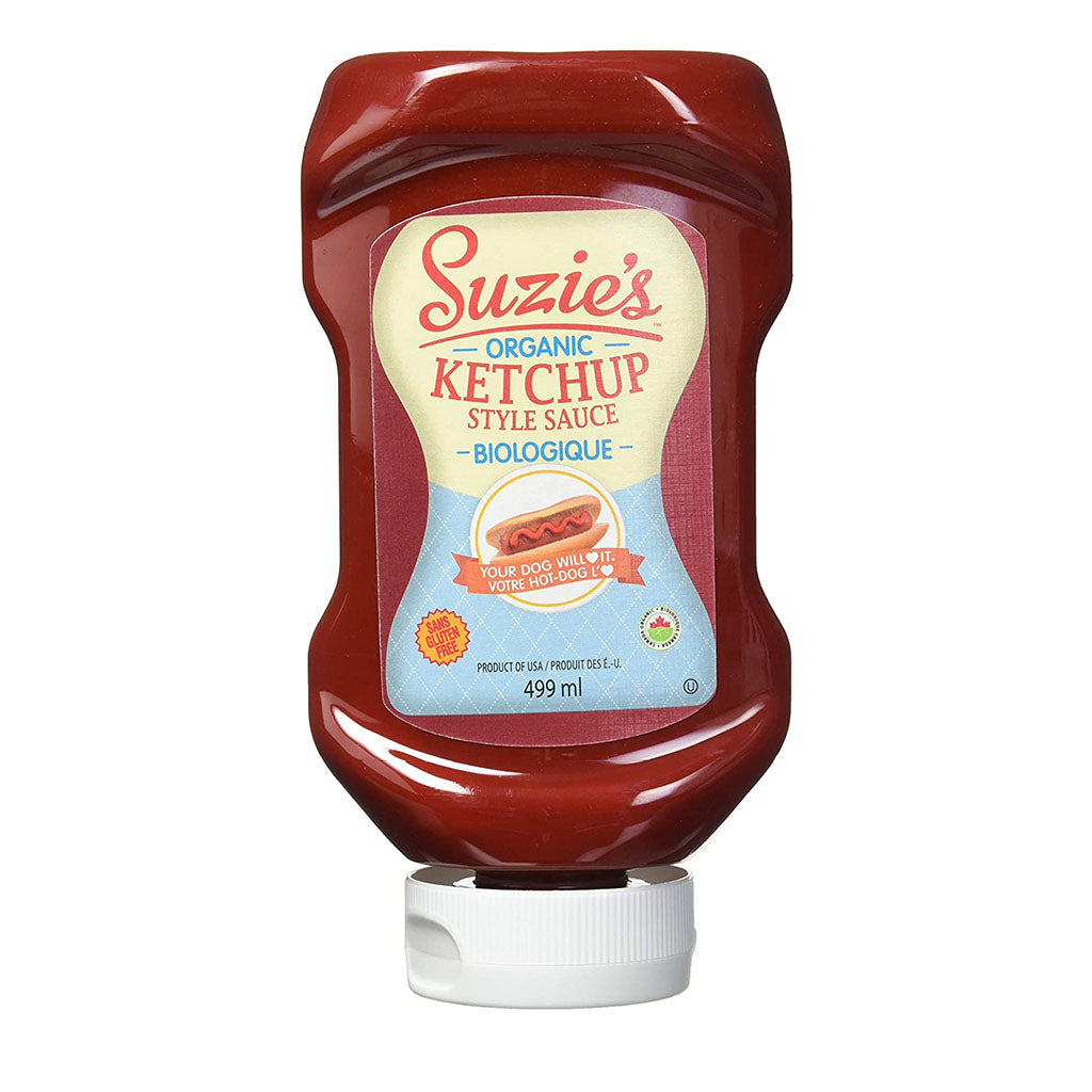 suzie's ketchup style sauce biologique 499 ml