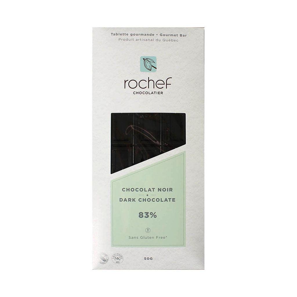 Tablette Gourmande Chocolat Noir 83% Rochef Chocolatier - La Boite à Grains