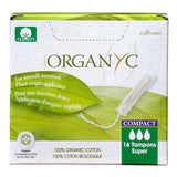 Tampons Compact Bio avec Applicateur Organyc - La Boite à Grains