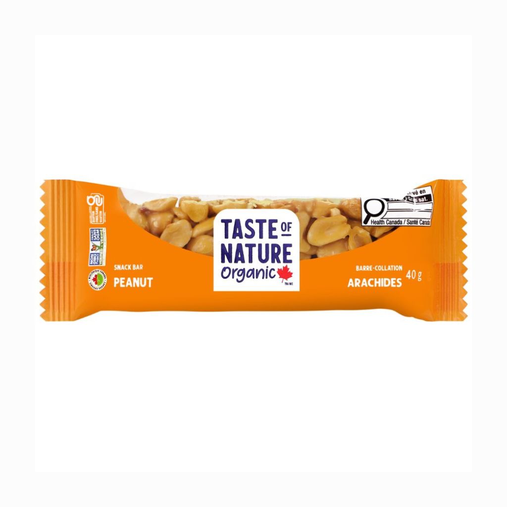 barres collation arachides Taste of Nature - La Boite à Grains