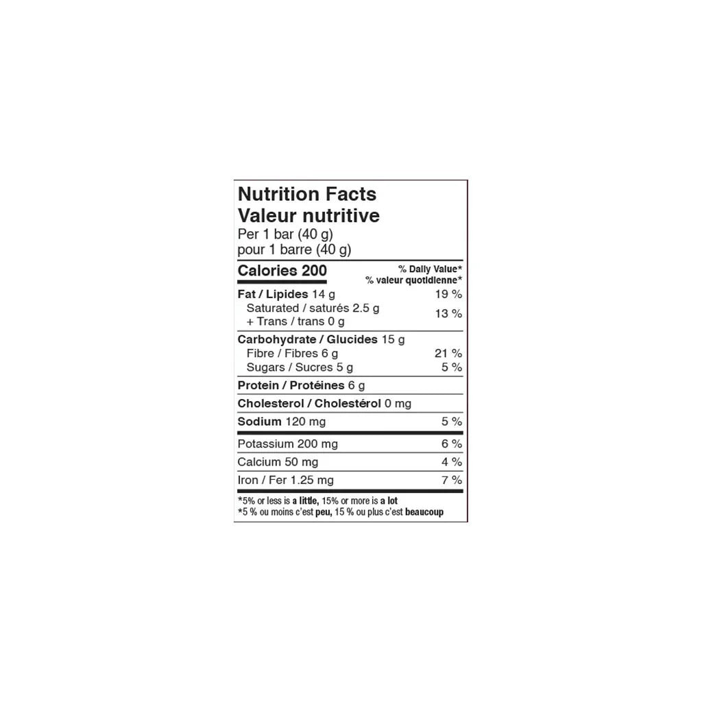 Taste of Nature - organic dark chocolate and salted caramel bar La Boite à Grains